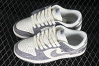 Nike SB Dunk Low Stüssy-Style Gray and White Sneakers