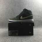 Air Jordan 1 Mid Sneakers Olive Green BQ6472-030