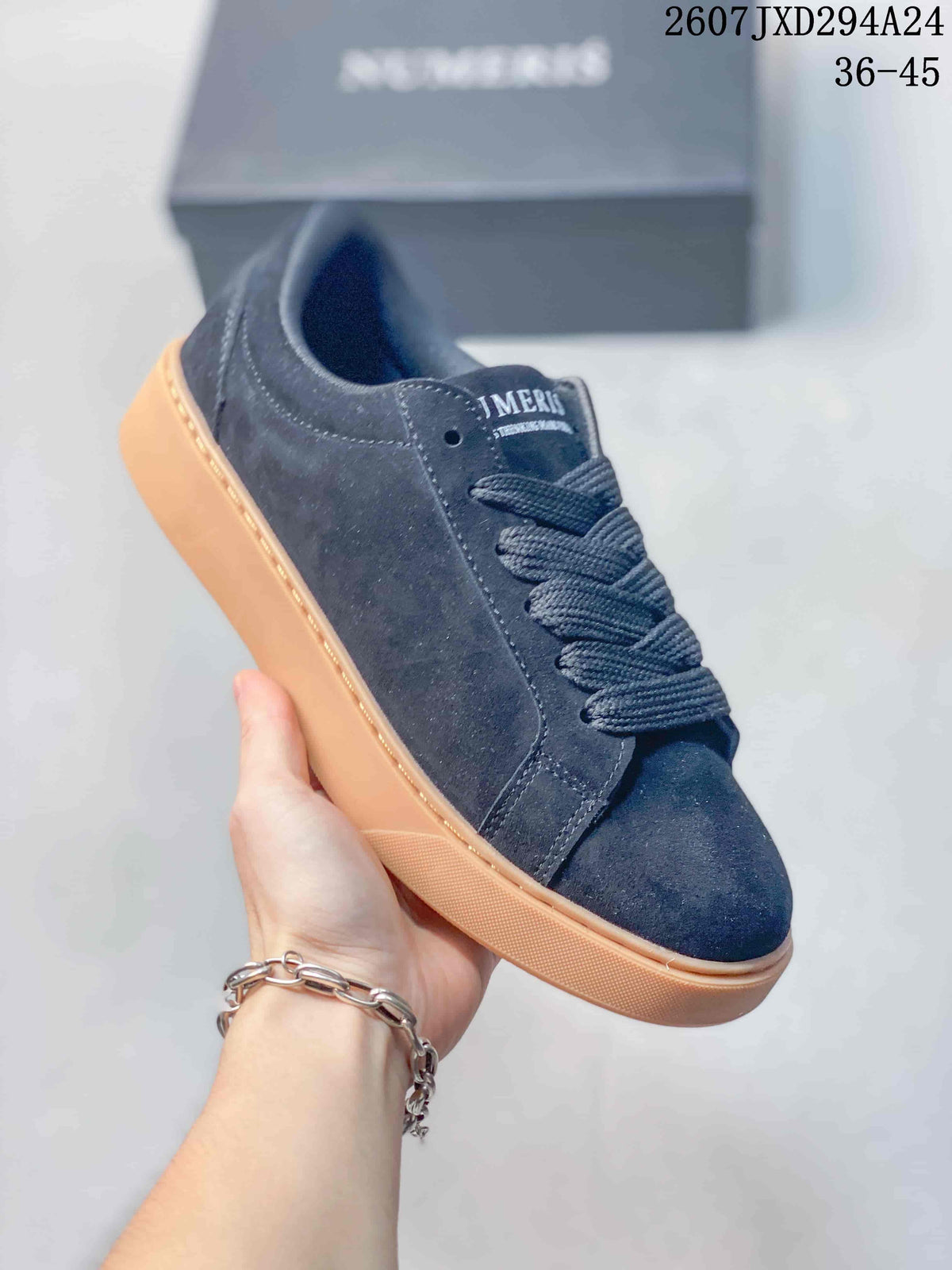 Numeris JXD294A24 Navy Low-Top Platform Sneakers