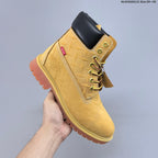 Timberland Embossed Leather-Style Lace-Up Boots