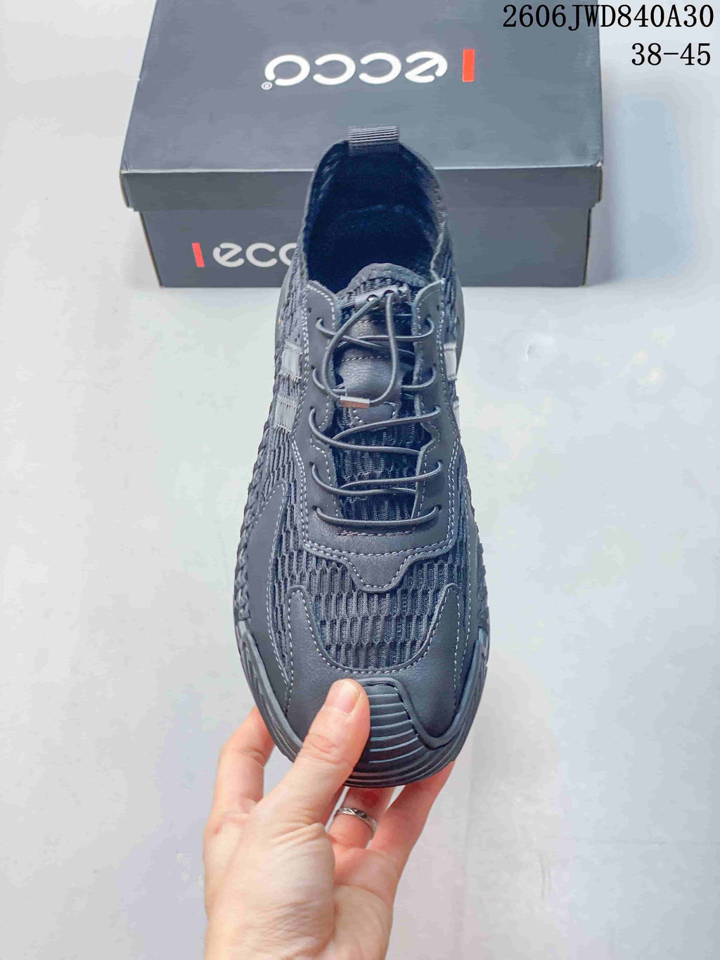 ECCO Baroque Mesh Casual Sneakers in Charcoal