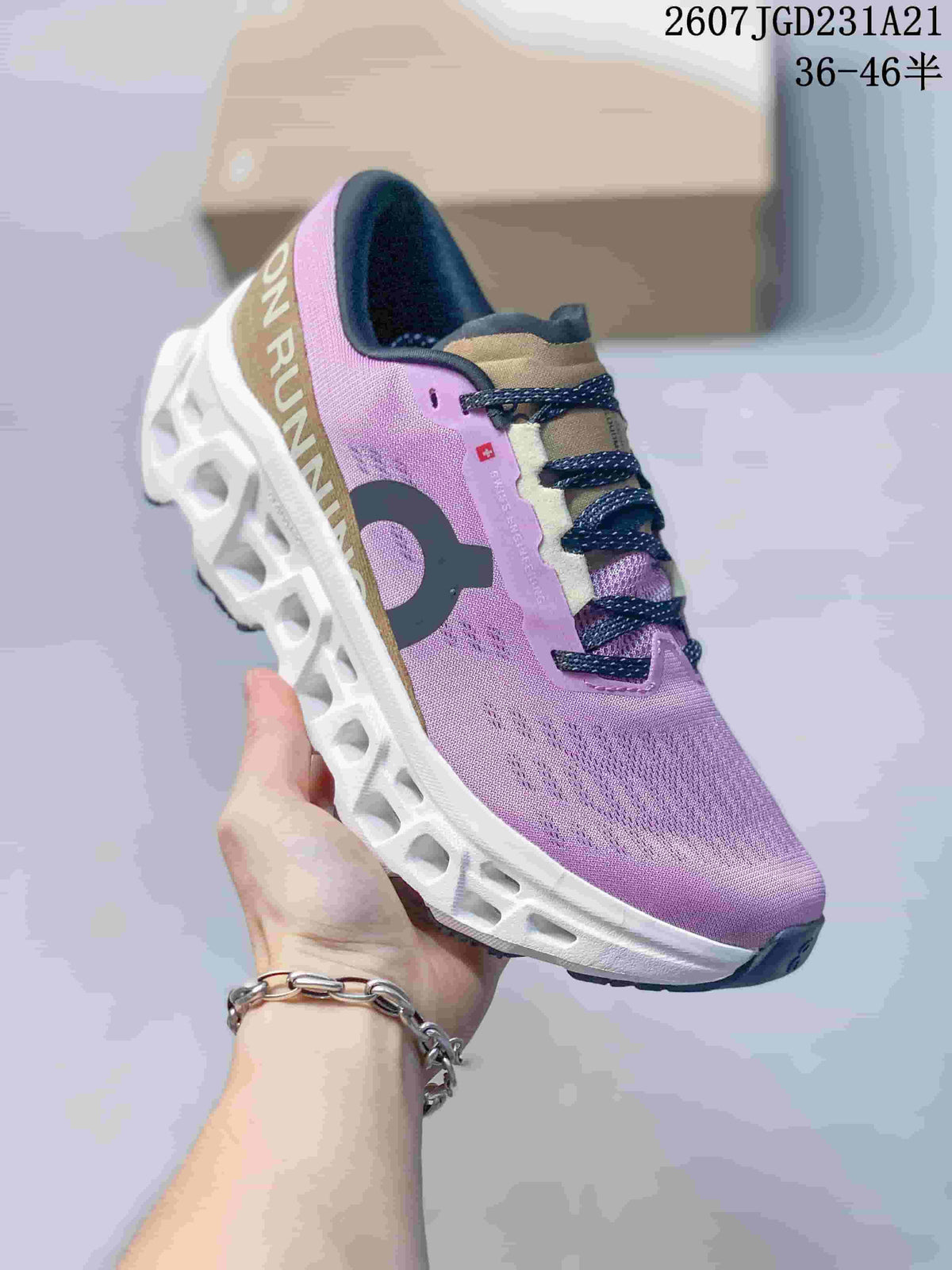 On Cloudmonster 3 Pink Tan White Sneakers 712210TIT