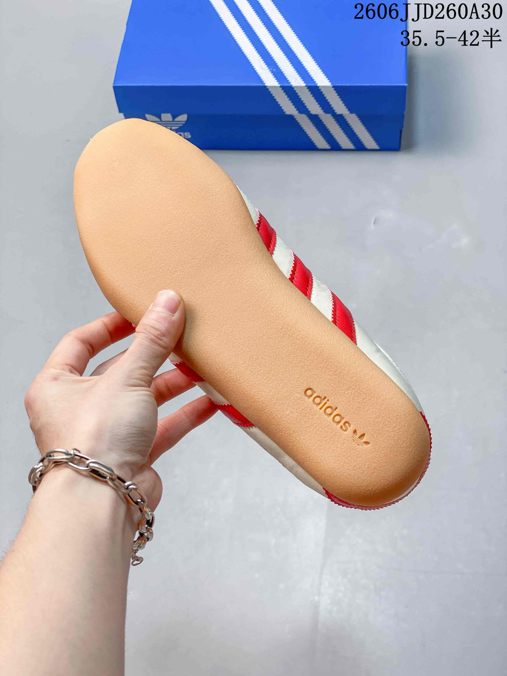 adidas Originals Tokyo MJ Low-Top Sneakers, Cream and Red