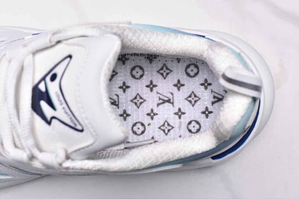 Louis Vuitton Runner Tatic Sneakers in White and Blue