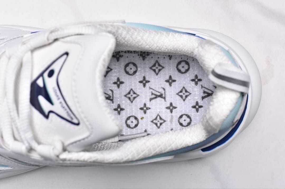 Louis Vuitton Runner Tatic Sneakers in White and Blue