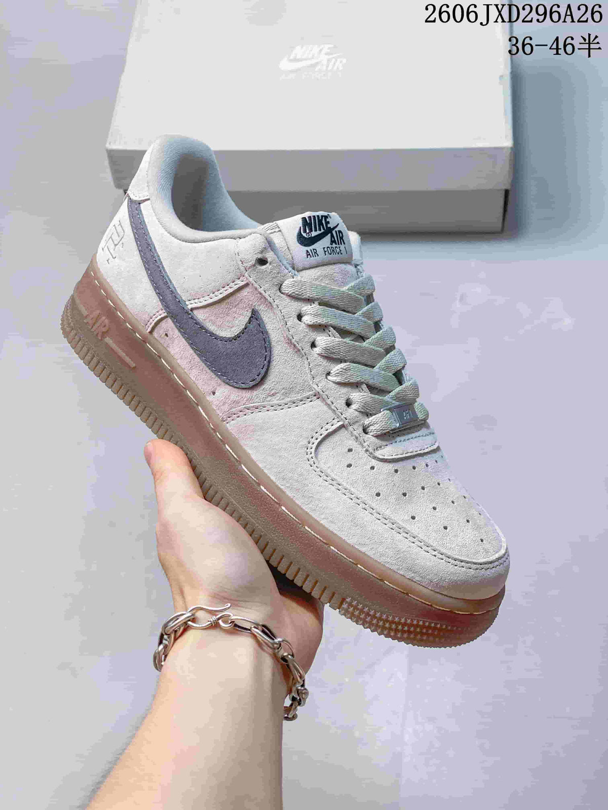 Nike Air Force 1 '07 Low Sneakers in White and Grey