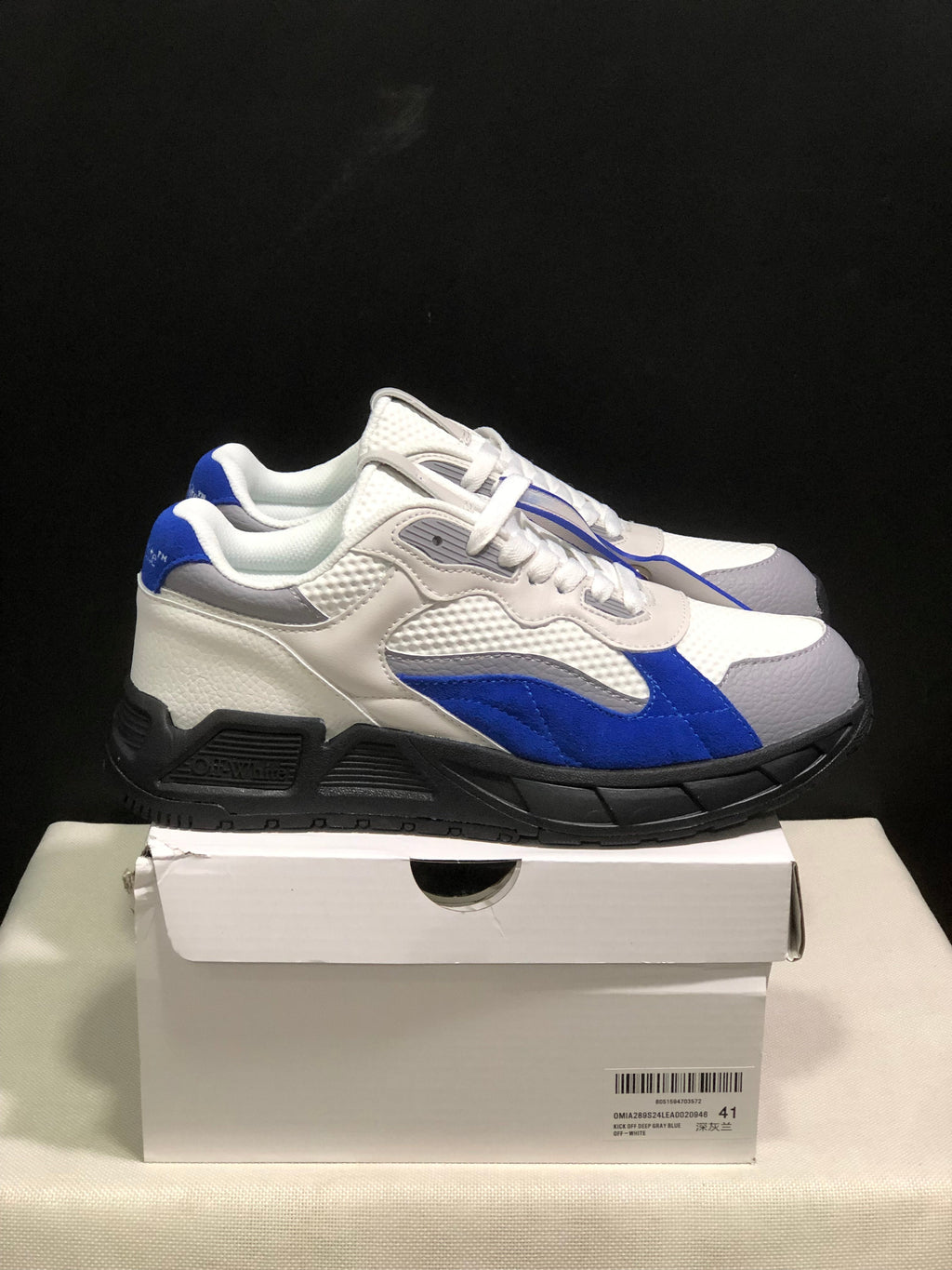 Off-White Low-Top Sneakers White Blue Gray