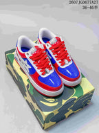 BAPE STA Low Sneakers Red Blue 2607TGD677A27