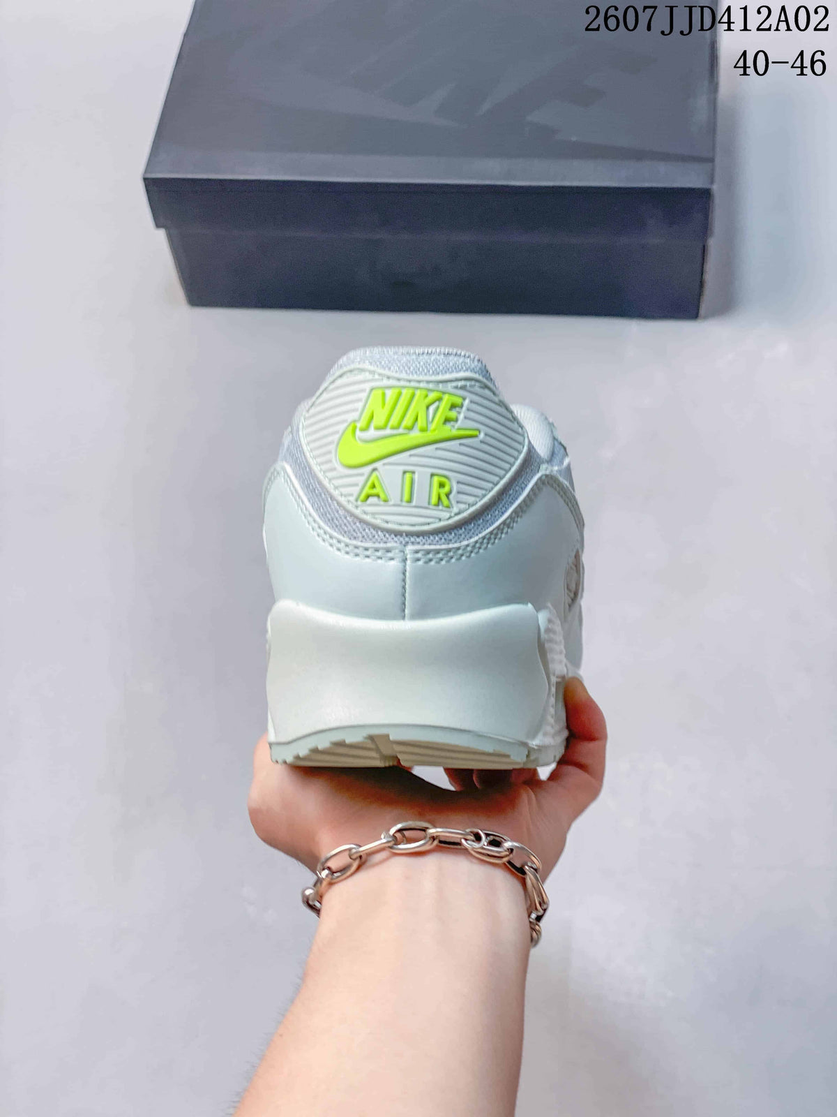 Nike Air Max 90 Sneakers in Pale Blue and Mint