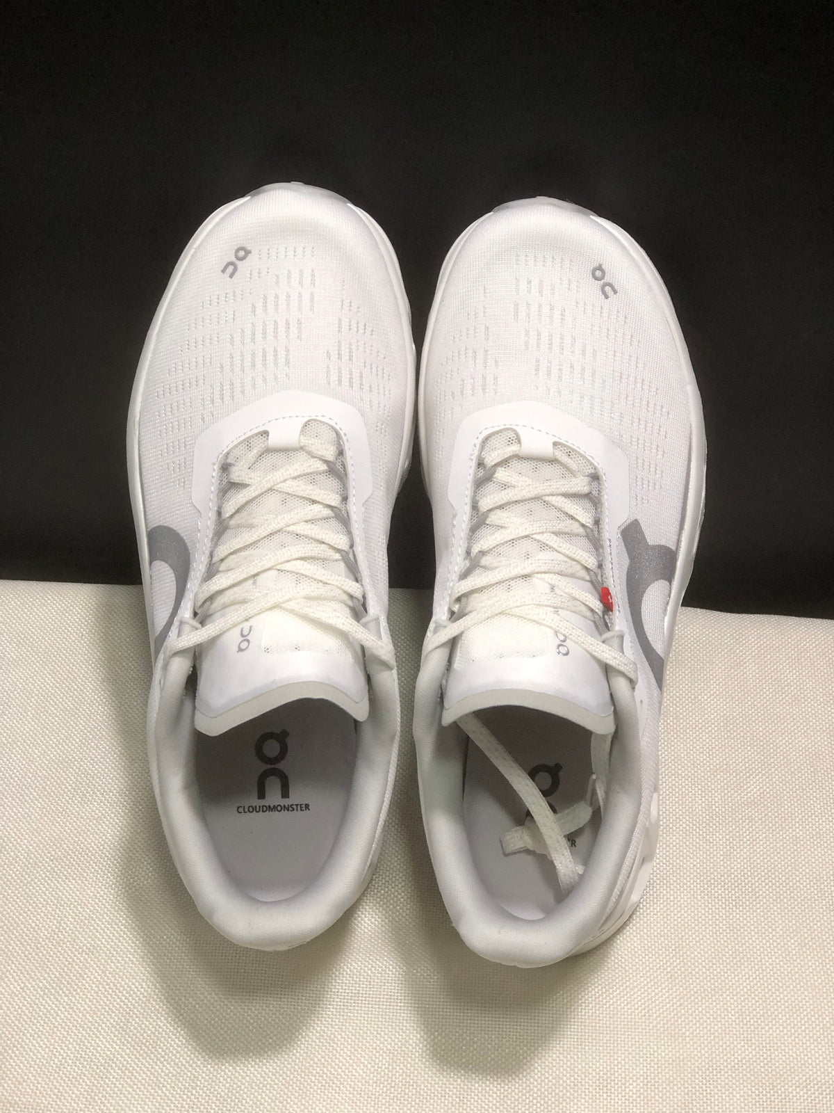 On Cloudmonster 1 White Running Sneakers