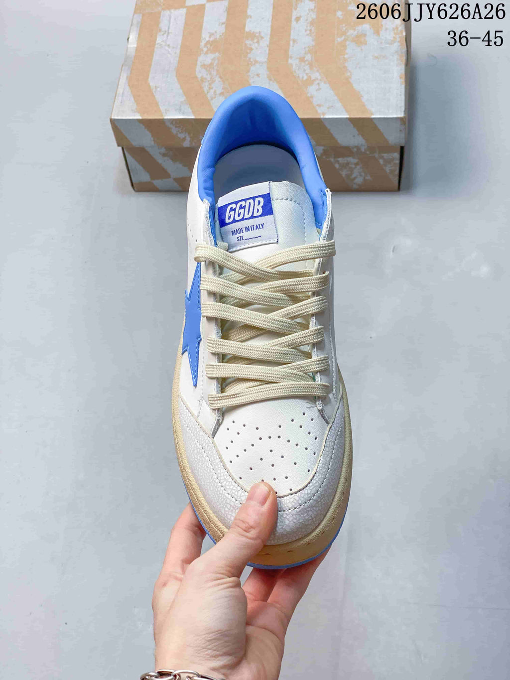 Golden Goose SURARN Sneakers White Blue 2606JJY626A26