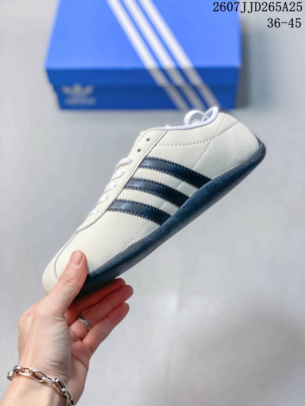 adidas Tokyo Low-Top Sneakers White with Black Stripes