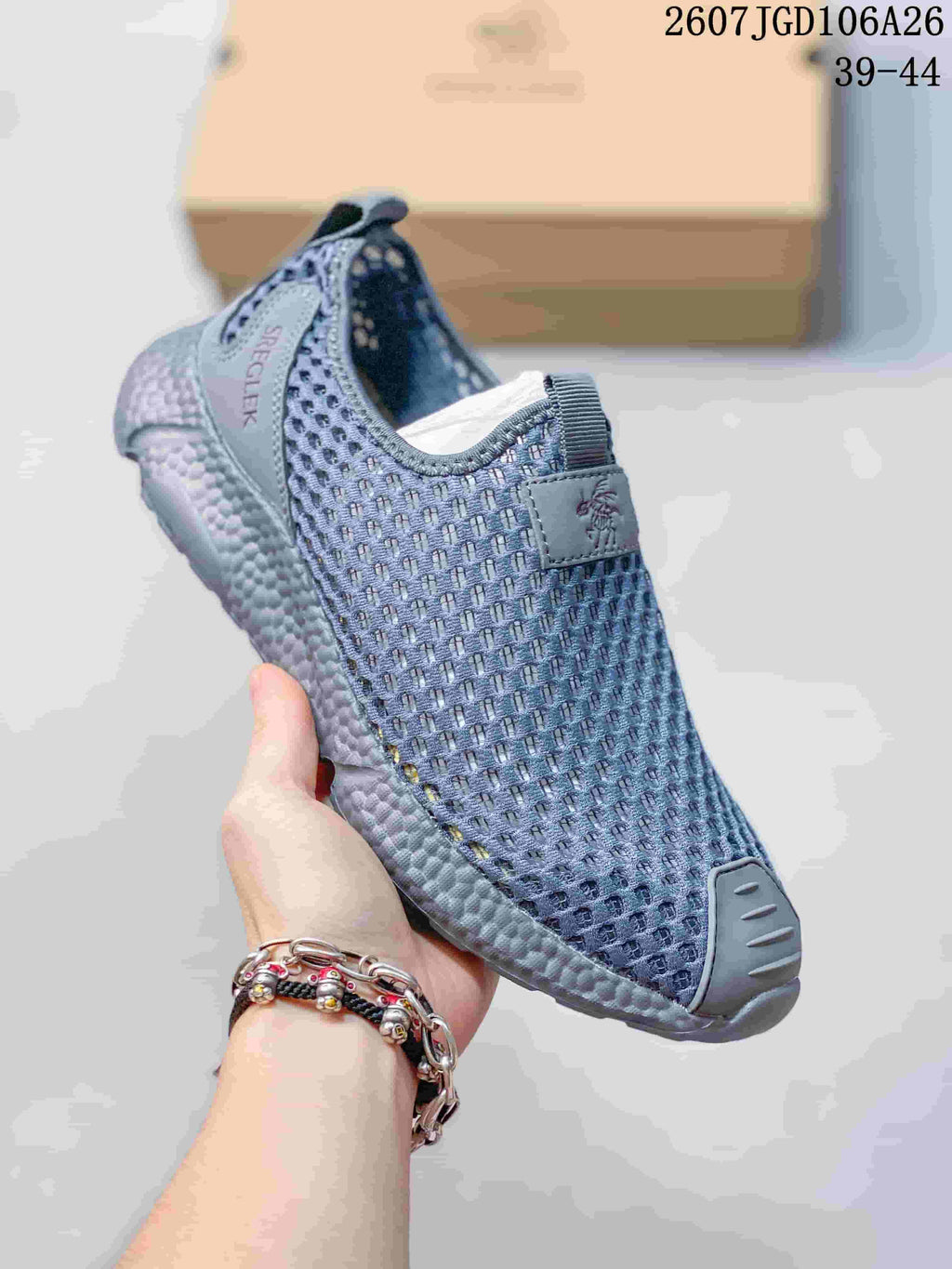 SREGIEK 712260TOI Mesh Slip-On Sneakers Blue Gray