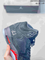 Nike Air Jordan 5 Retro High-Top Sneakers Black Red