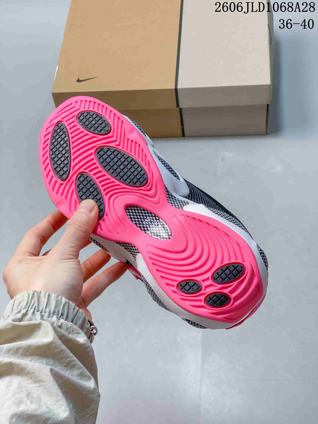 Nike NOCTA Glide Black White Pink Sneakers