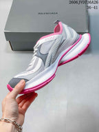Balenciaga Circuit Women's Sneakers, Gray White & Pink 06JVD736A26