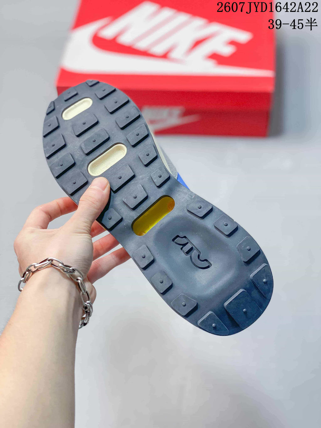 Nike Air Max Pre-Day Sneakers Grey Blue Yellow