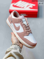 Nike SB Dunk Low Pro Pink and White Sneakers