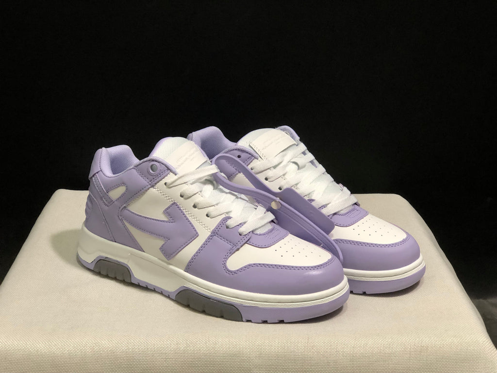 OFF-WHITE Out Of Office Low-Top Sneakers Lavender White