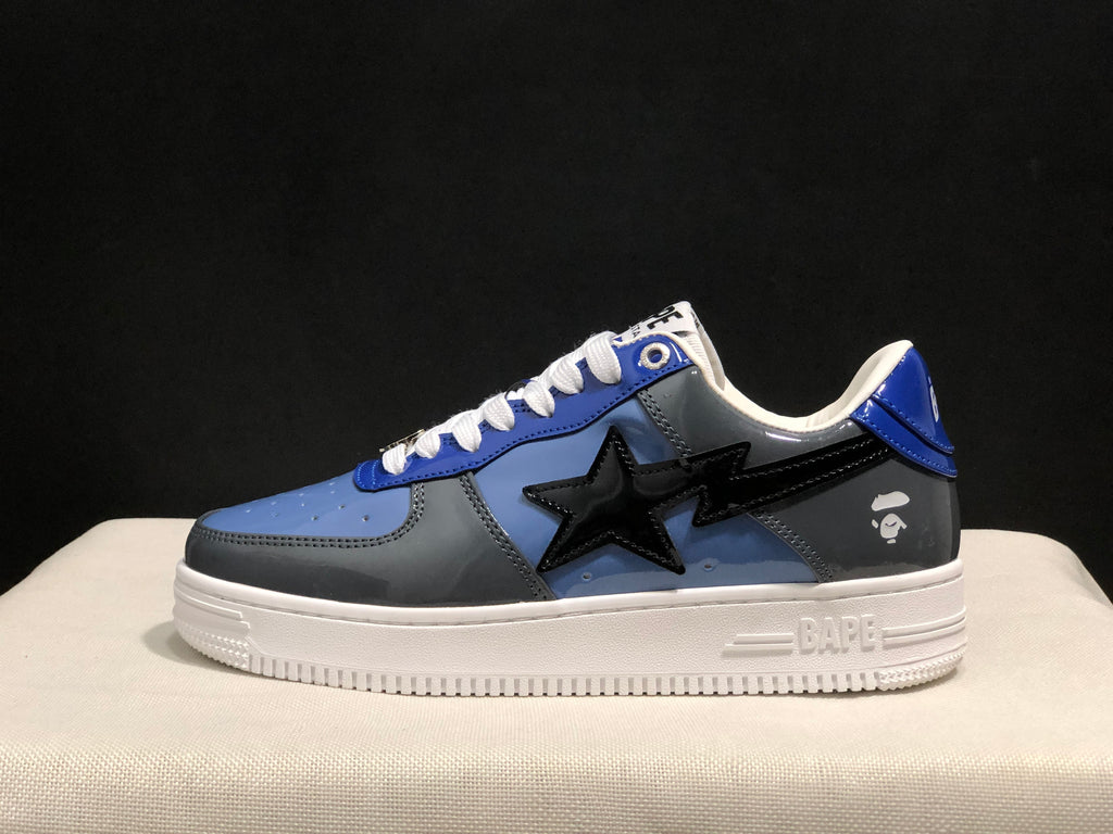 Bape Sta Low Sneakers Blue Gray