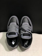 OFF-WHITE Out Of Office Low-Top Sneakers Grey and Black