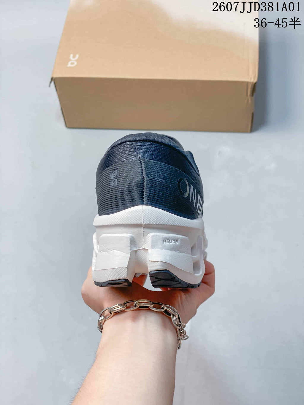 On Cloudmonster 3 LightSpray Running Shoes in Dark Navy