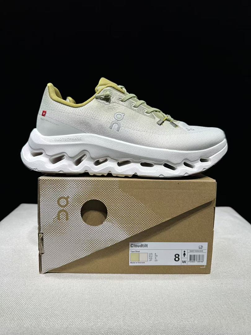 On Cloudtilt Sneakers in White and Yellow