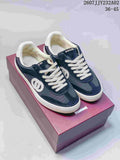 Gucci G75 Low-Top Sneakers in Blue with Double G Detail