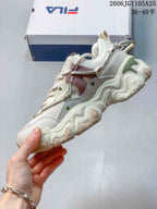 FILA Fusion Chunky Sneakers in Cream and Mauve