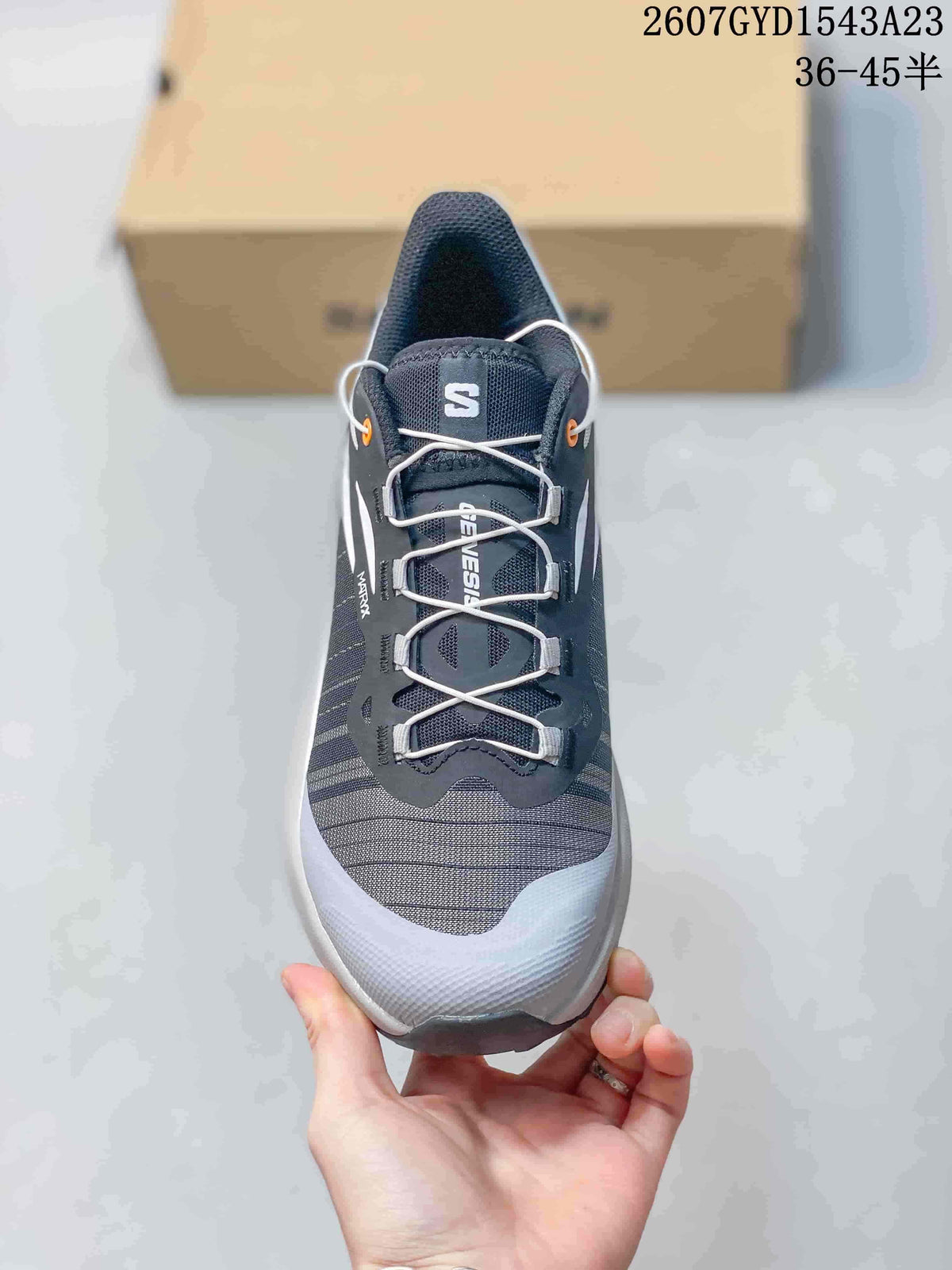 Salomon Genesis Trail Running Shoes Gray White 722530OWE