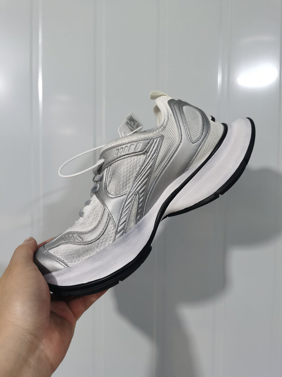 Balenciaga Circuit 9100 Sneakers White Silver