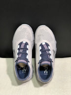 On Cloud X Sneakers in Silver Gray and Purple