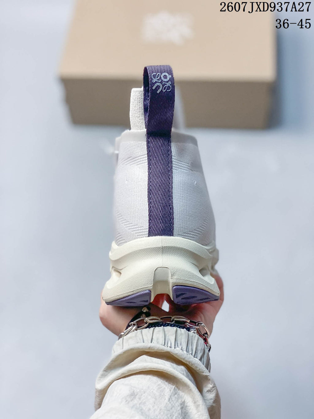 Loewe x On Cloudtilt High-Top Sneakers White Purple 712370URY