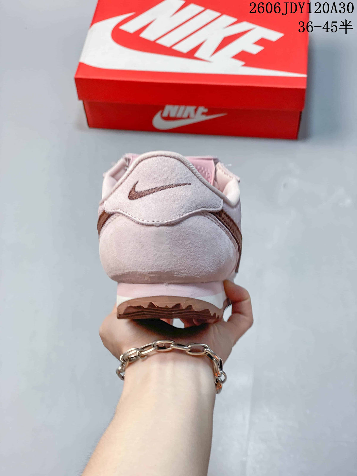 Nike Classic Cortez Pink Brown Retro Sneakers IR1