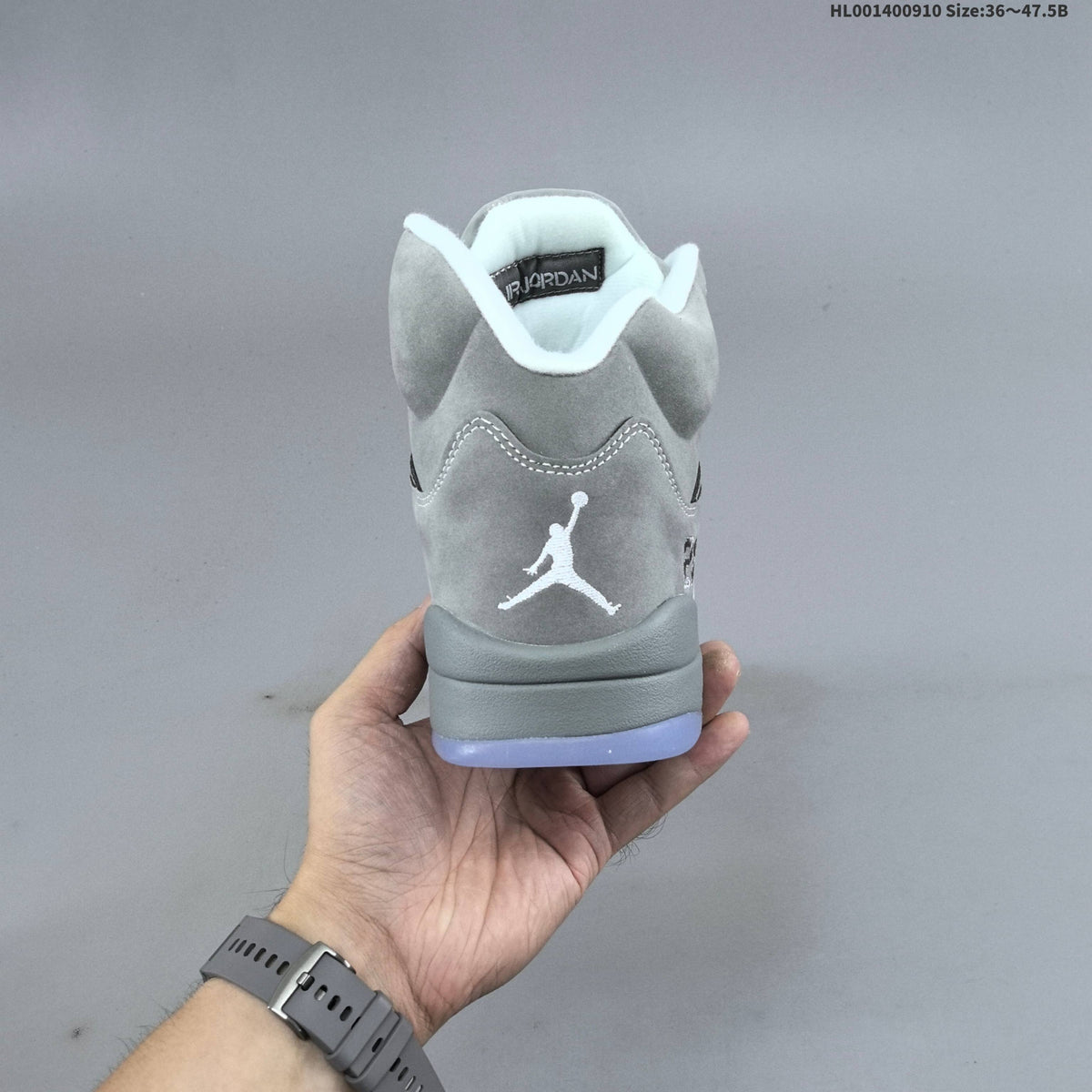 Jordan Air Jordan 5 Retro Wolf Grey High-Top Sneakers