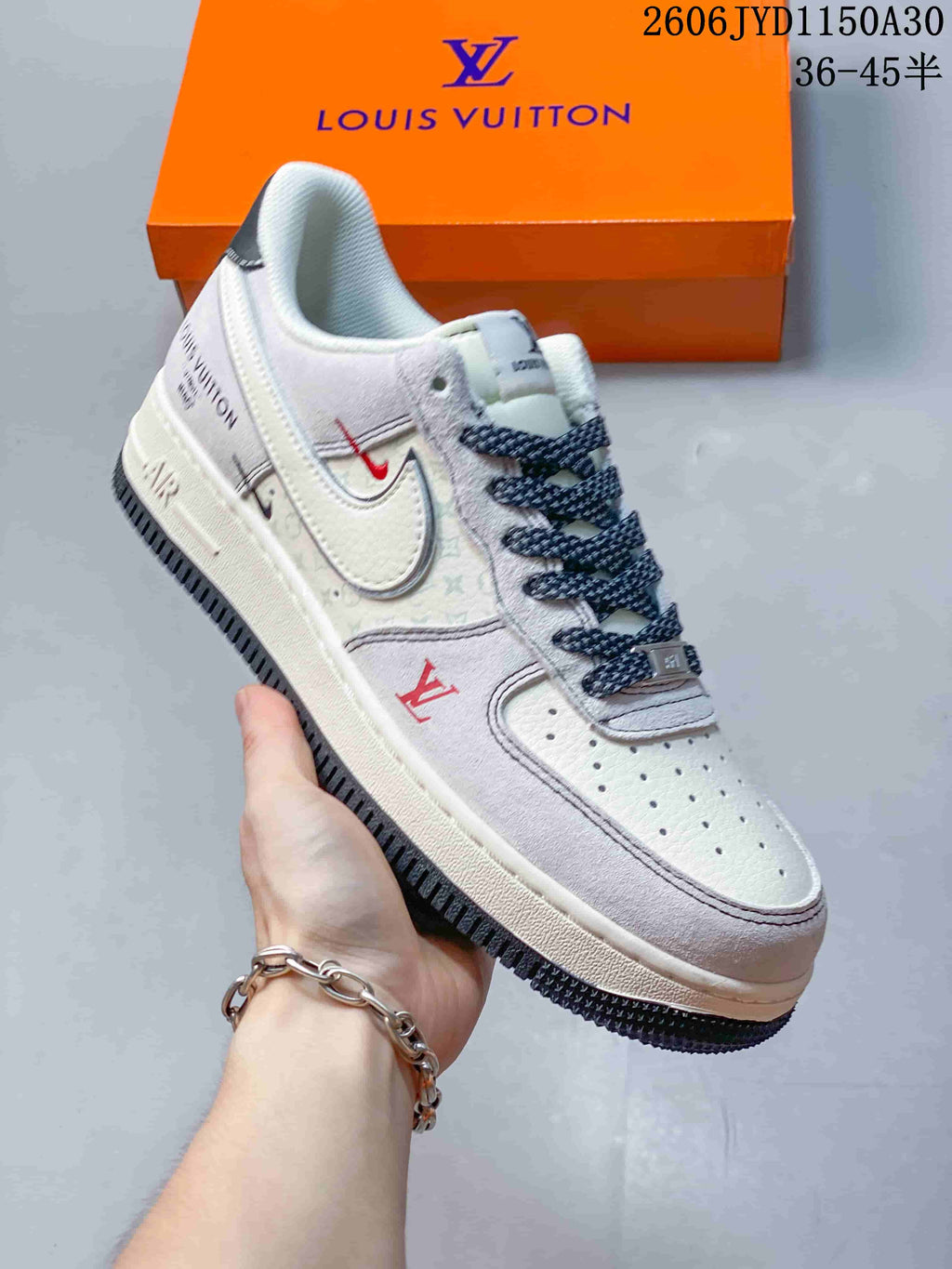 Nike Air Force 1 '07 Low Black and White Graffiti Sneakers