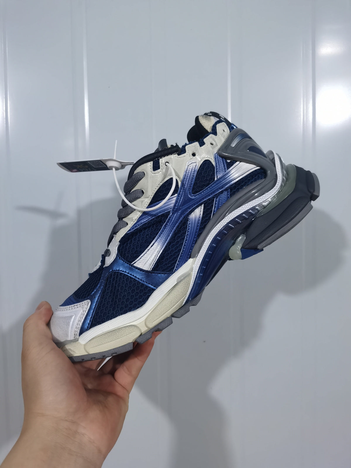 Balenciaga Runner Sneakers Beige Navy Grey