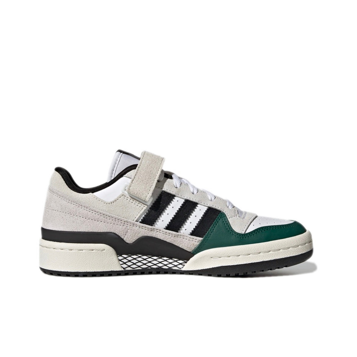 Adidas Originals Forum 84 Low Sneakers, Grey and Green, GY8203