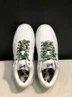 BAPE Bape Sta Low Sneakers White Green Camo