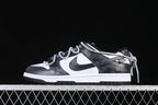 Nike SB Dunk Low Strap Sneakers Black and White HF5441-100