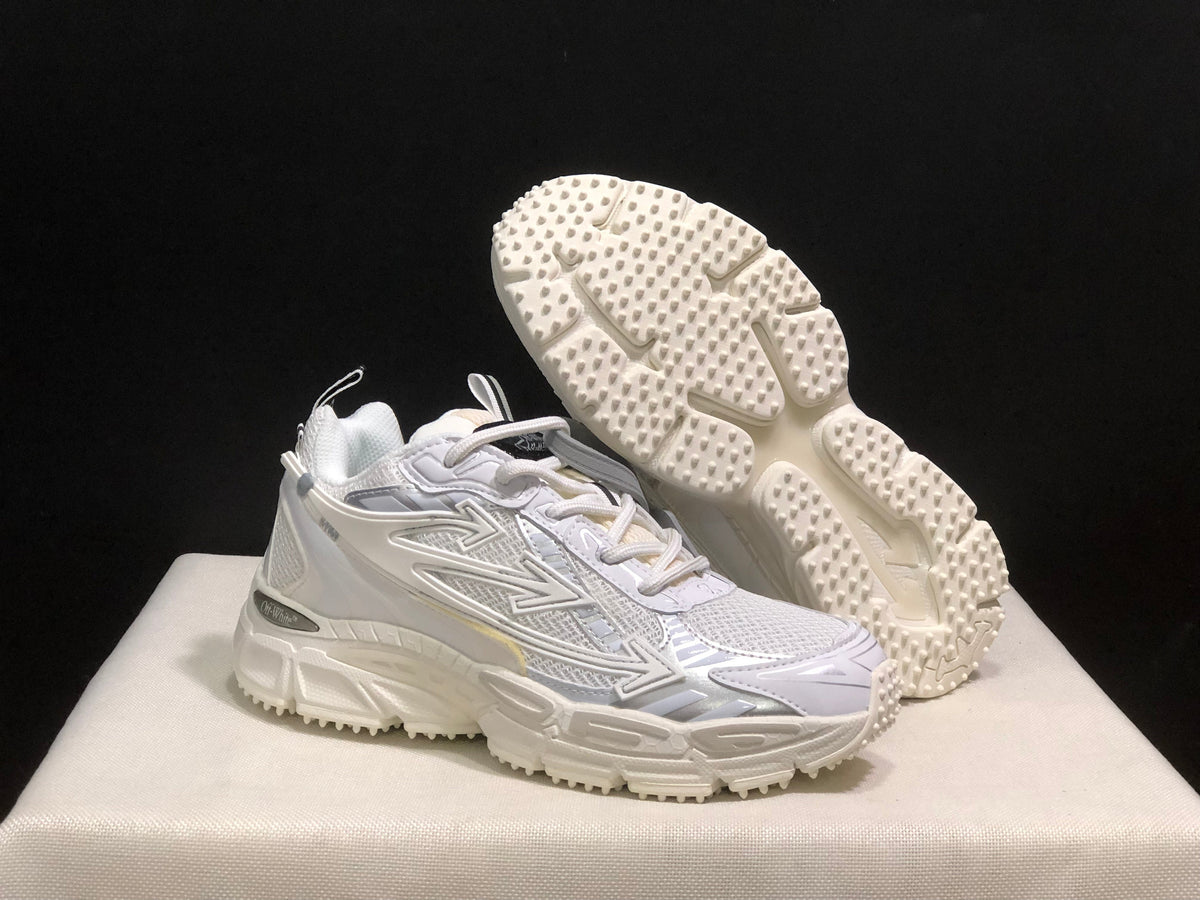 Off-White Be Right Back White Lace-Up Sneakers