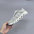 On Cloud X 5 Low-Top Sneakers in White and Mint