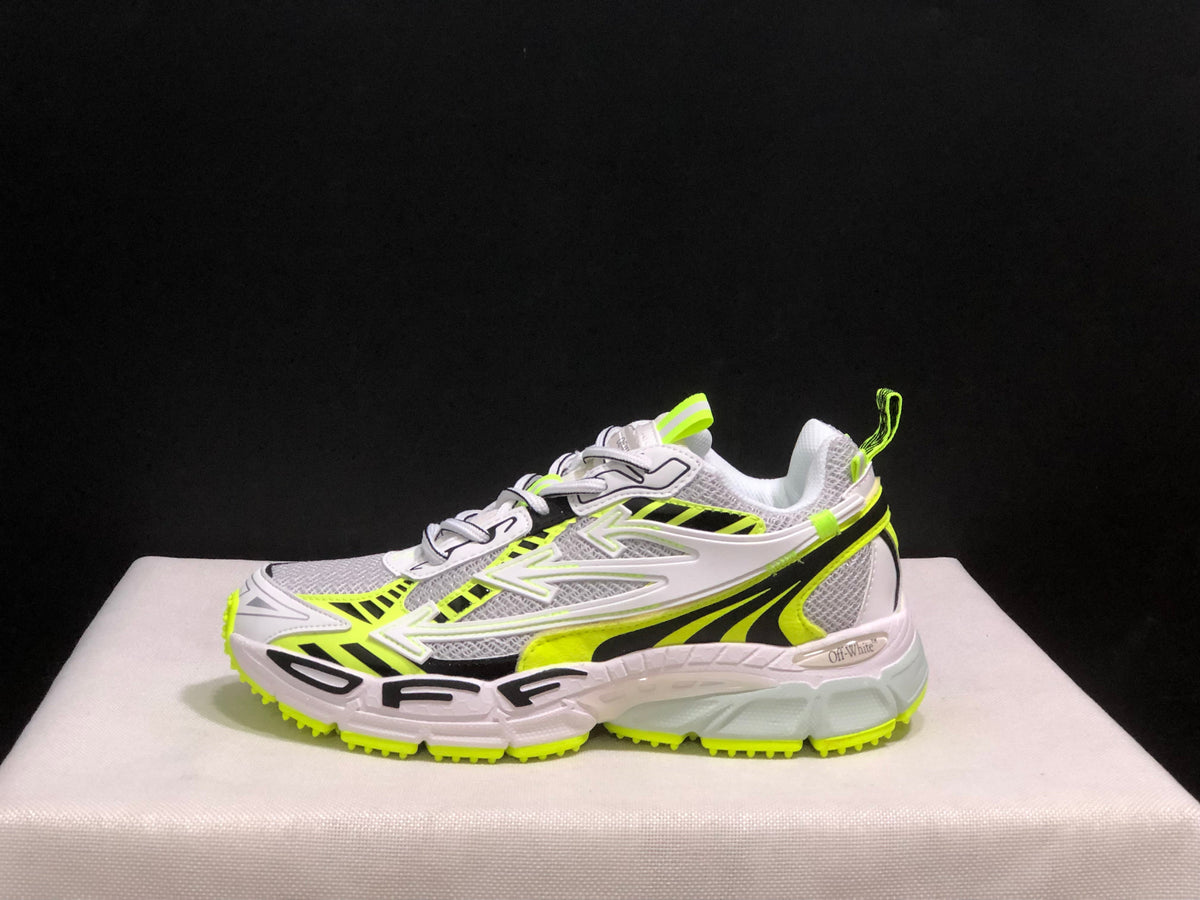 OFF-WHITE Be Right Back Sneakers White Neon Yellow