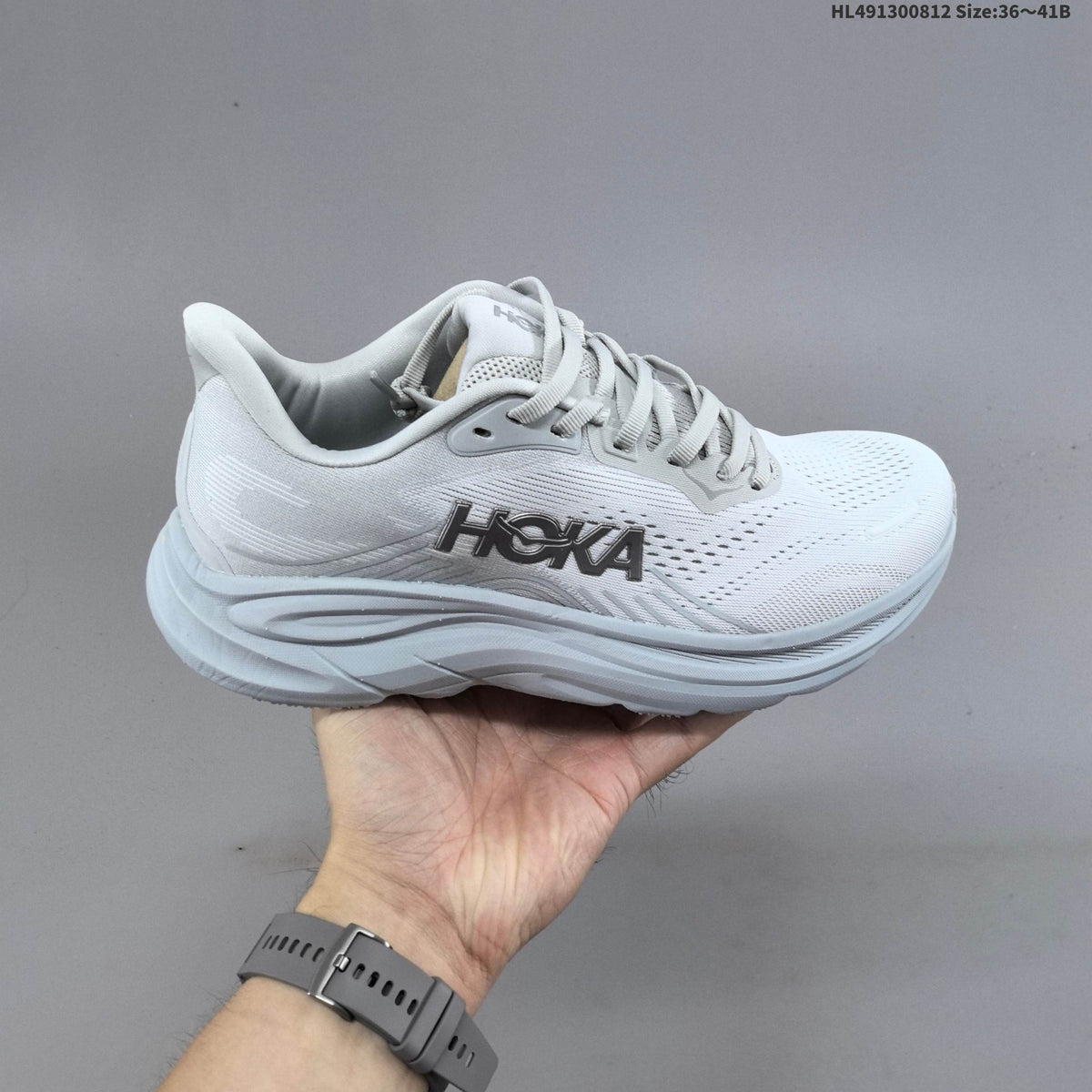 HOKA Clifton 11 White Running Shoes