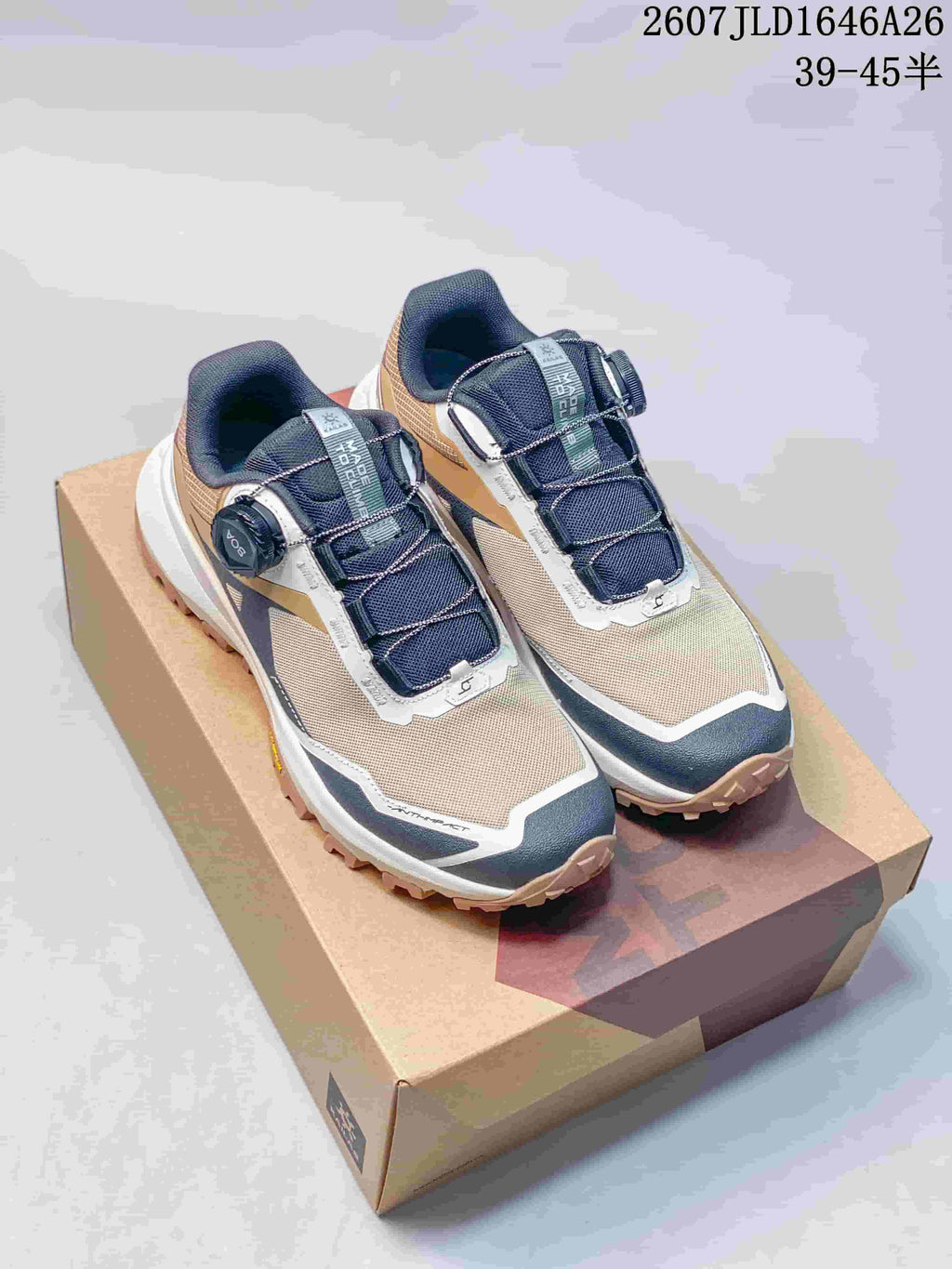 KAILAS Kuo Cang BOA Trail Hiking Sneakers Navy Tan 712860TOU
