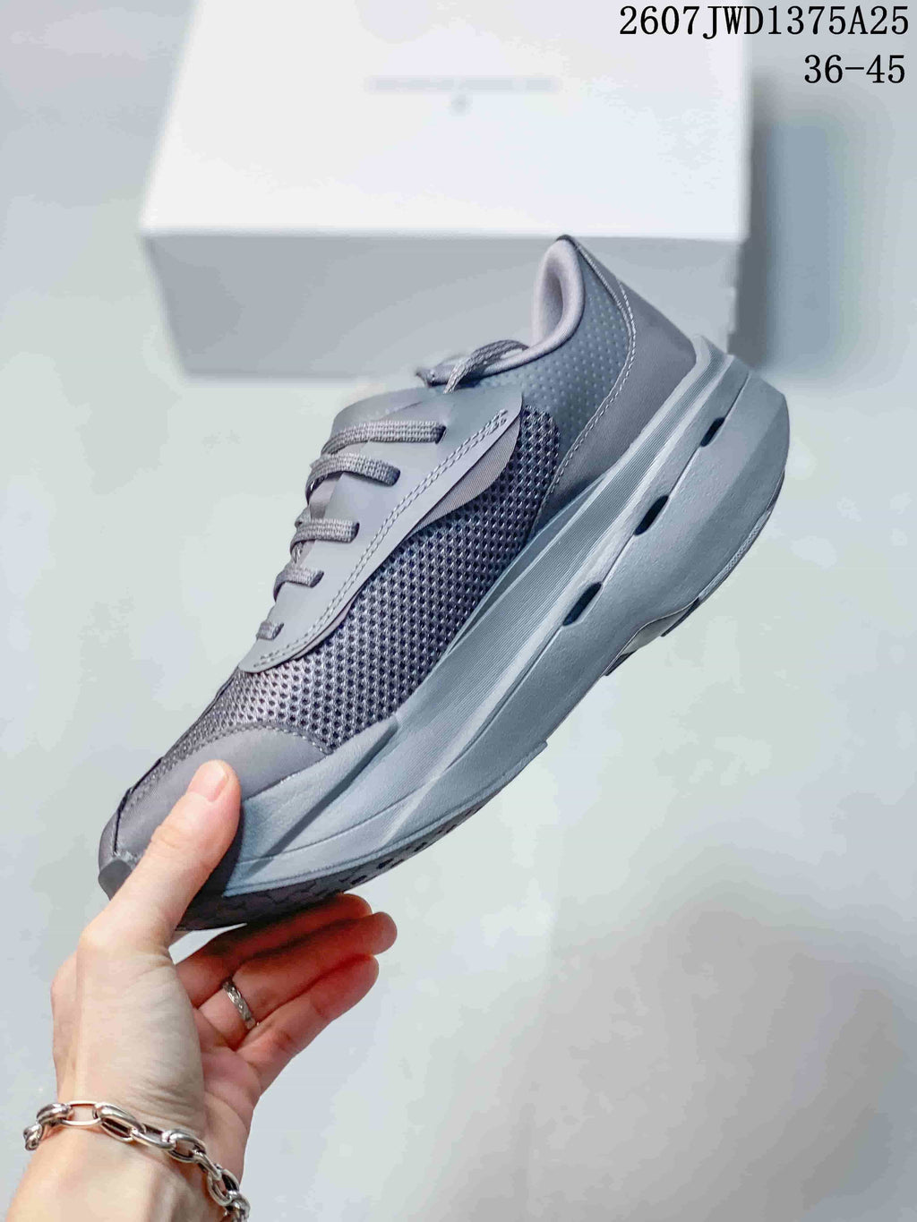 On Cloudboom Volt PAF Gray Running Sneakers