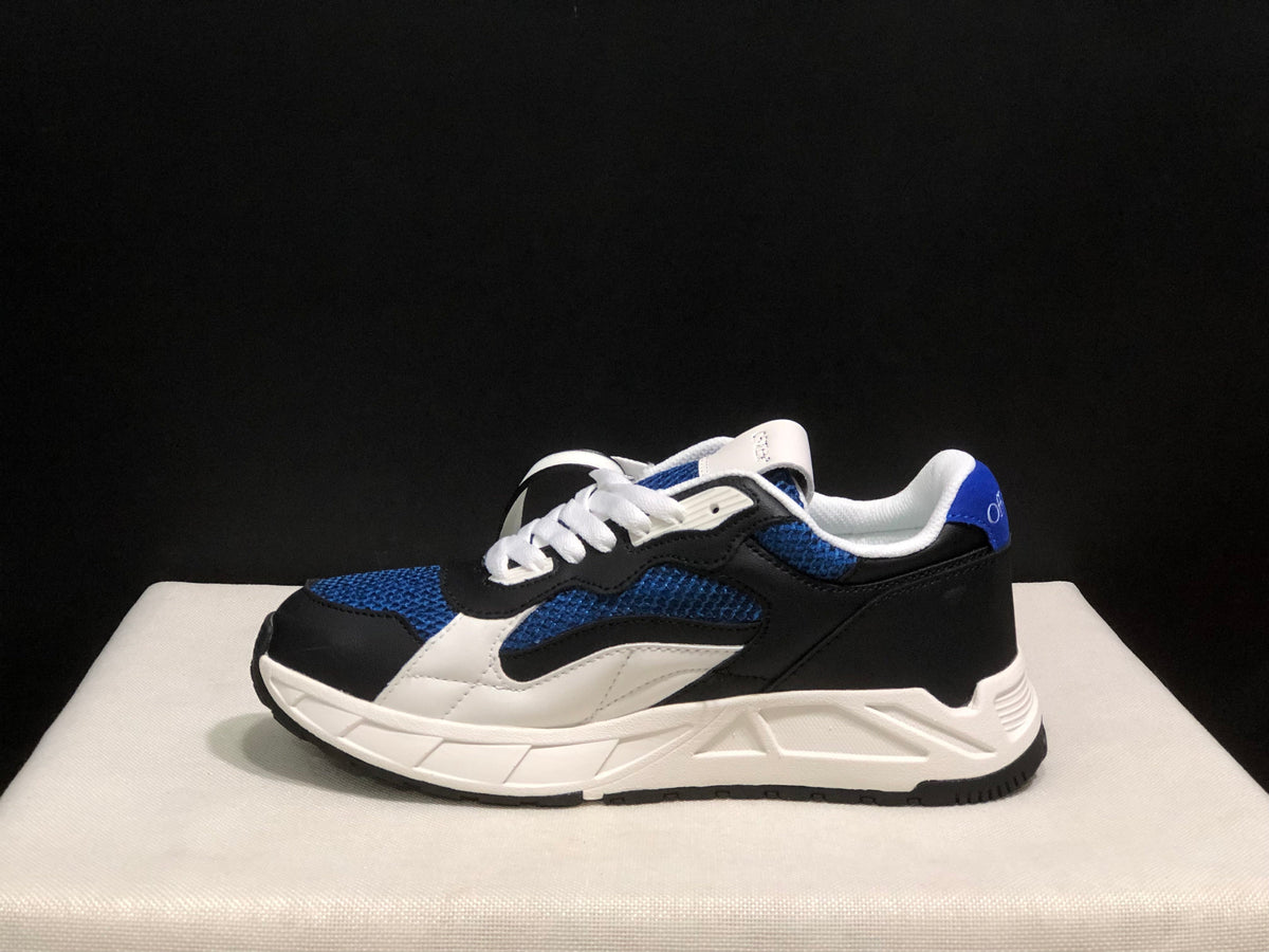 Off-White Leather Low-Top Sneakers Black Blue White EU 36-45