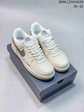 Nike Air Force 1 ’07 Low White and Sage Green Sneakers