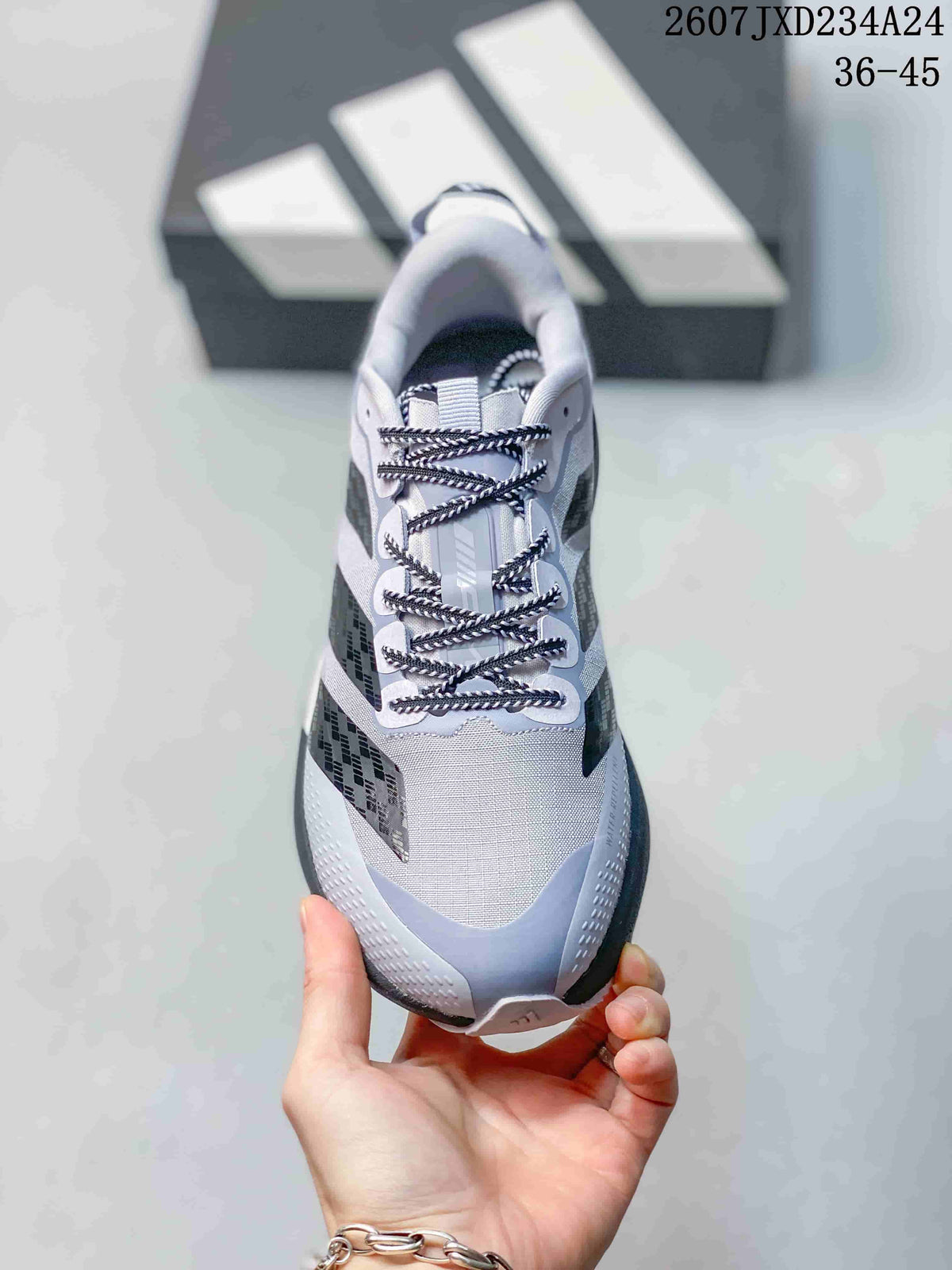 adidas Adizero Evo SL Running Shoes White Gray 712440RRY