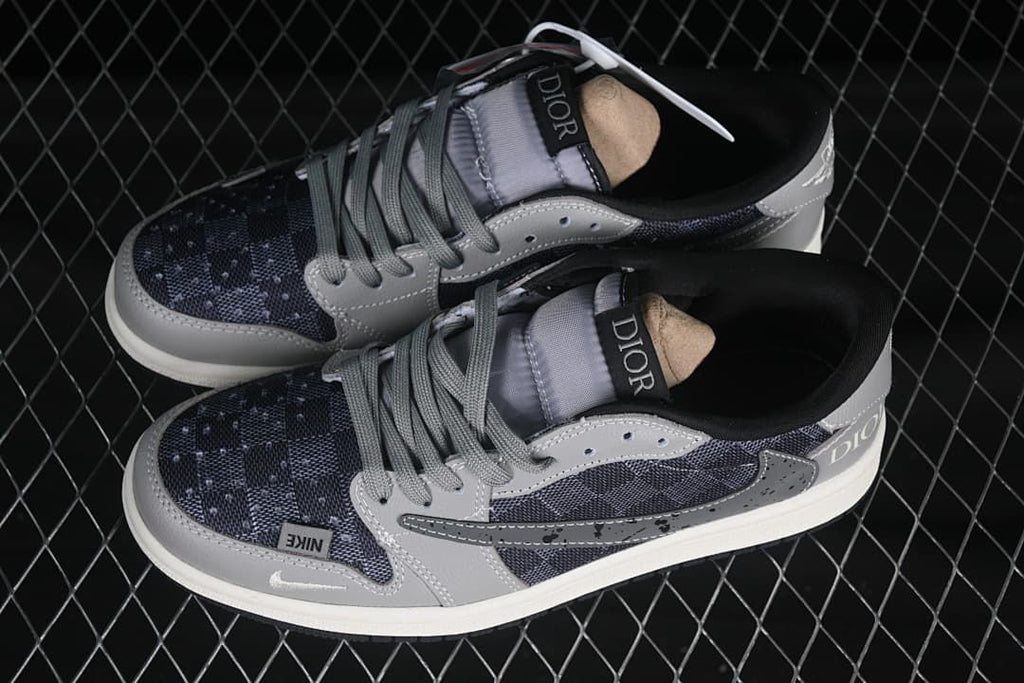 Nike Air Jordan 1 Low OG SP Travis Scott Fragment Gray Sneakers